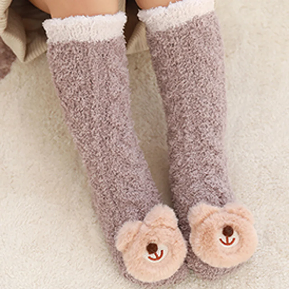 

1 Pair Unisex Lovely Cute Cartoon Fox Kids baby Socks Knee Girl Boy Baby Toddler Socks animal infant Soft Cotton Socks Leg Warm