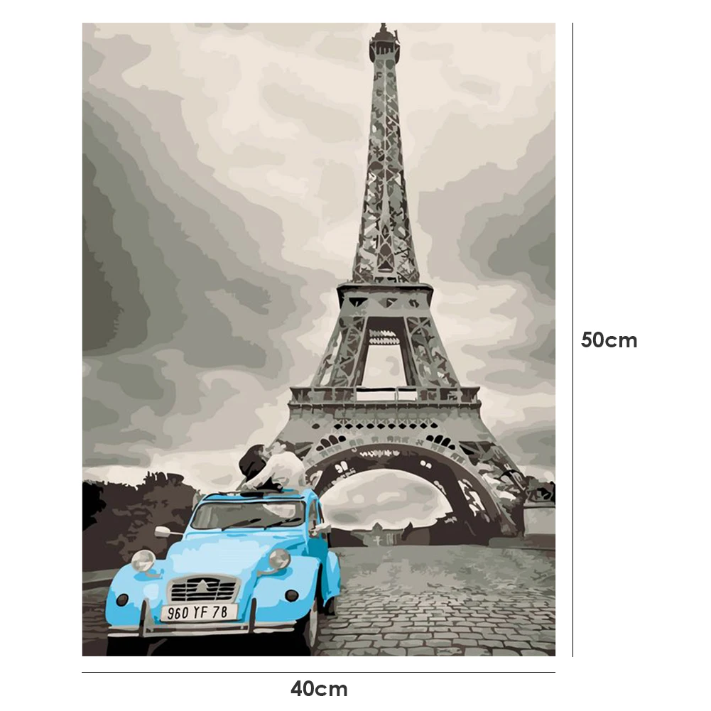 Набор для рисования по номерам сделай сам великолепные здания Настенная картина