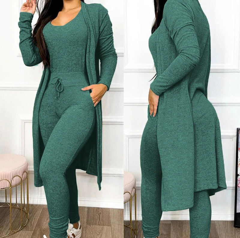 Осенний комплект из двух предметов женская одежда 2023 сексуальный однотонный