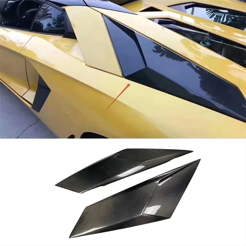 

Carbon Fiber Side Vent Air Duct Replacements Side Window Car Accessories For Lamborghini Aventador Coupe LP700 LP720 2011-2014