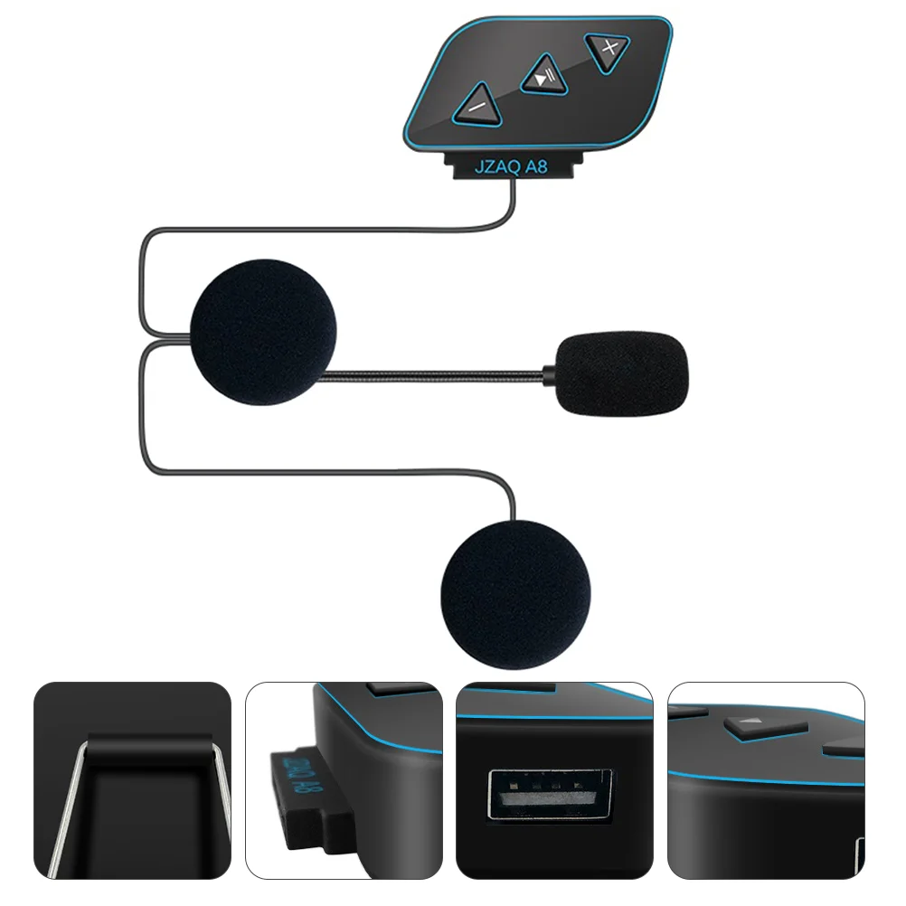 

1pc Durable Helmet Designed Motorcycle Headset Useful Helmet Audio Headset