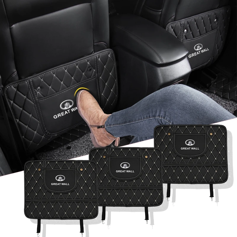 

PU Leather Car Seat Back Protector Upholstery for Honda Civic Fit City Cry Accord CB500 Cb650r Forza 125 Hrv Car Accessories