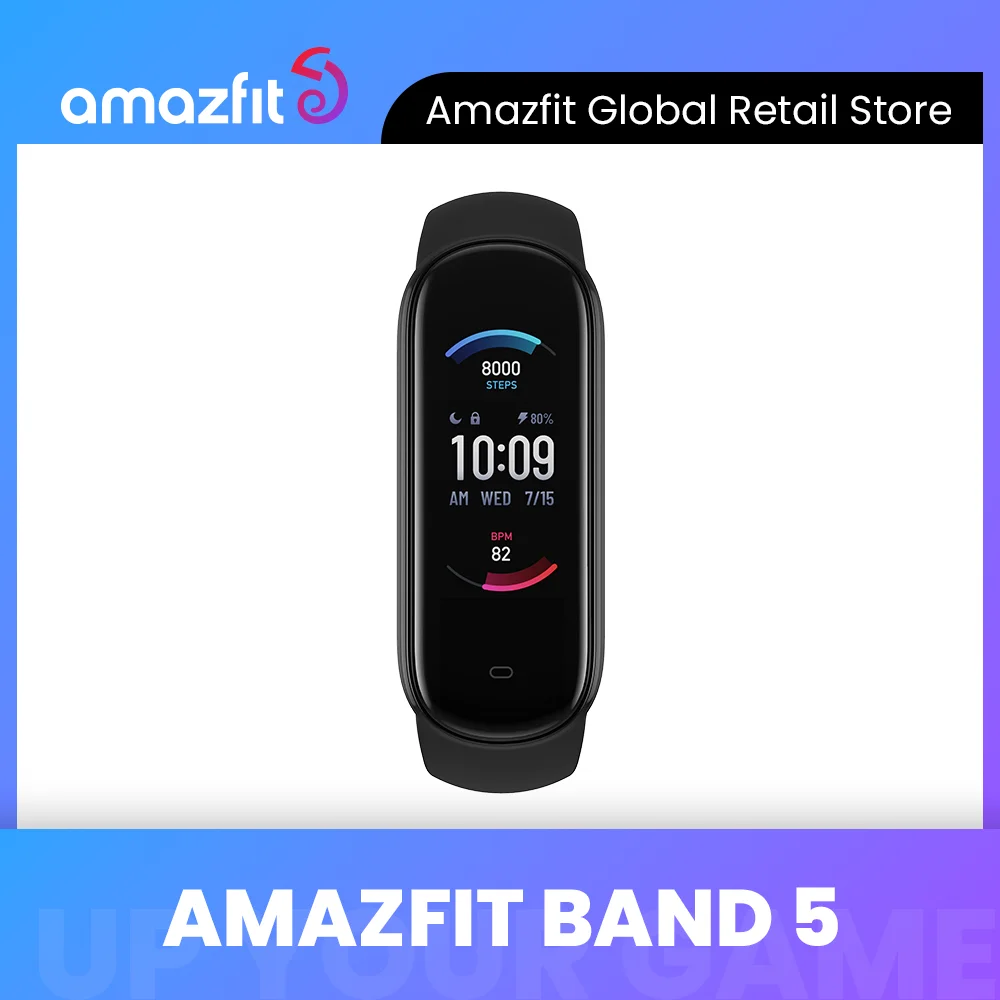 Amazfit-pulsera inteligente Band 5, reloj deportivo resistente al agua con...