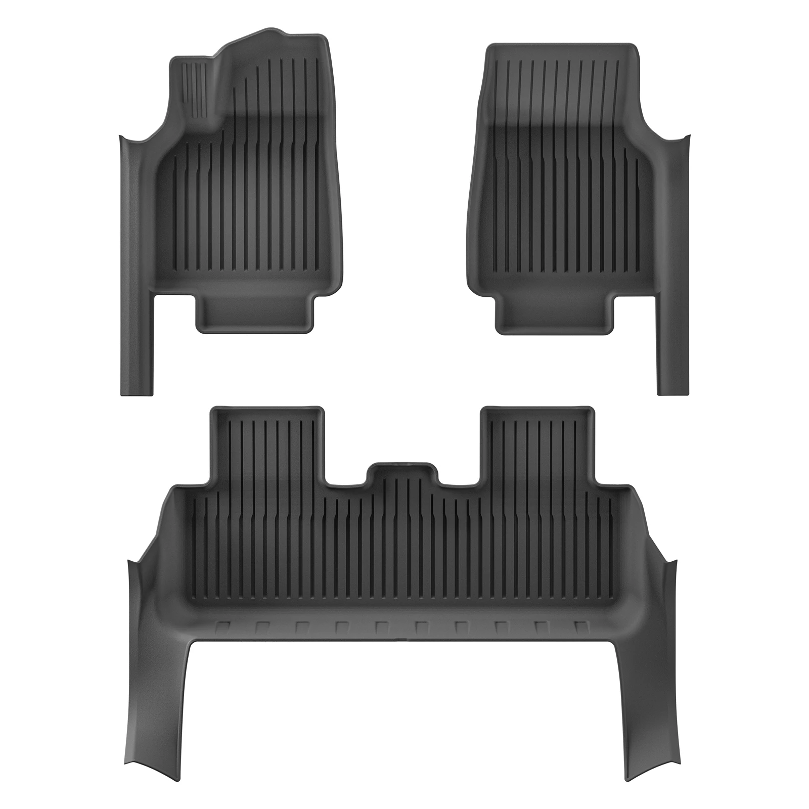 

LUCKEASY для Tesla Model Y 5seats Launch 2025+ Juniper Автомобильные коврики TPE Коврик для ног с защитным чехлом на порог черный