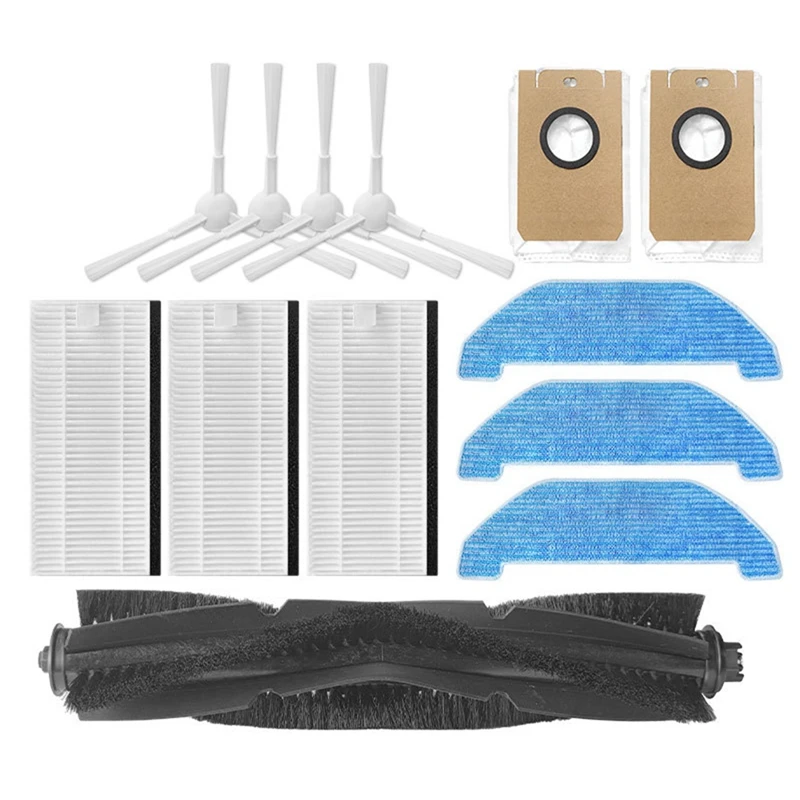 

Main Brush, Side Brush Mop Cloth Filter And Dust Bag Replacement Kits Parts For Neabot Q11 Robotic Vacuum Cleaner