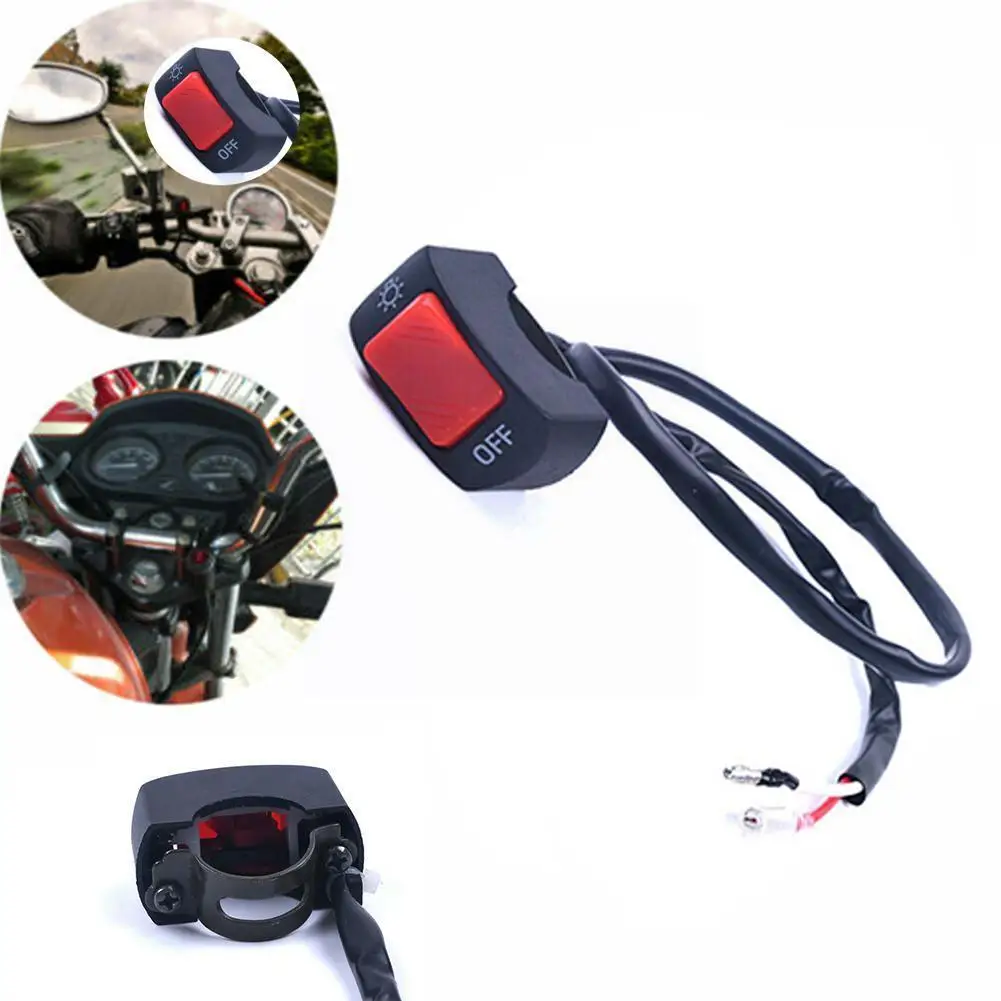 

1pcs Universal Motorcycle Lights Switch Motorbike Scooter Accessories Button Headlight Handlebar Lights Motorcycle On/off S A3e7
