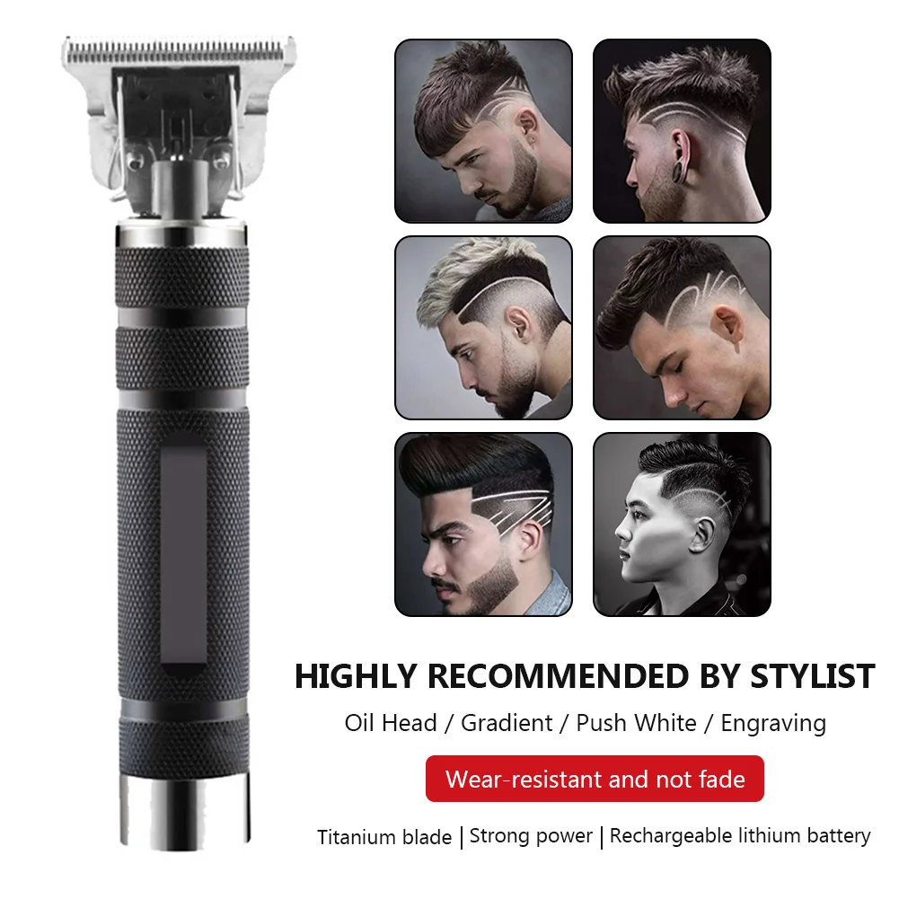 

Professional Retro Oil Head Clipper Hair Cutter Cutting Machine Outliners Close For Men Barber Trimmer Electric Cordless Vintage