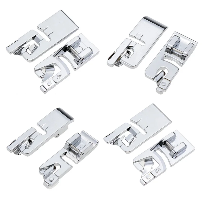 

Multifunction Metal Presser Foot Sewing Machine Parts for Cloth Edge Silver for Household Sewing Tools Accessory