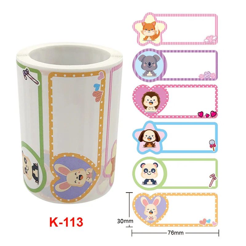 

250 шт. Мультяшные наклейки-этикетки, наклейки с именем ручной работы, водонепроницаемые наклейки для кухни, напоминания, маркеры для хранения еды