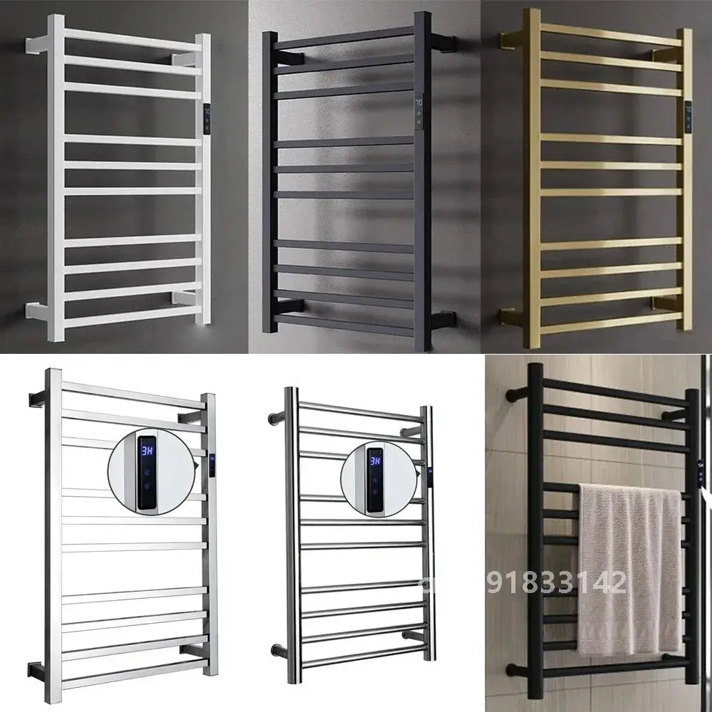 Electric Towel Rack 304 Stainless Steel Temperature&ampTime Control Smart Heated Rail Warmer 780*500*120mm 110V/220V