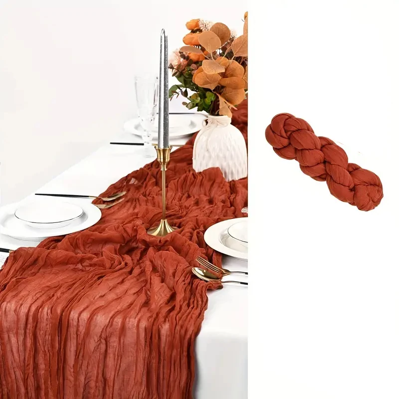 

Полиэстер белая марлевая дорожка для стола 90x180см