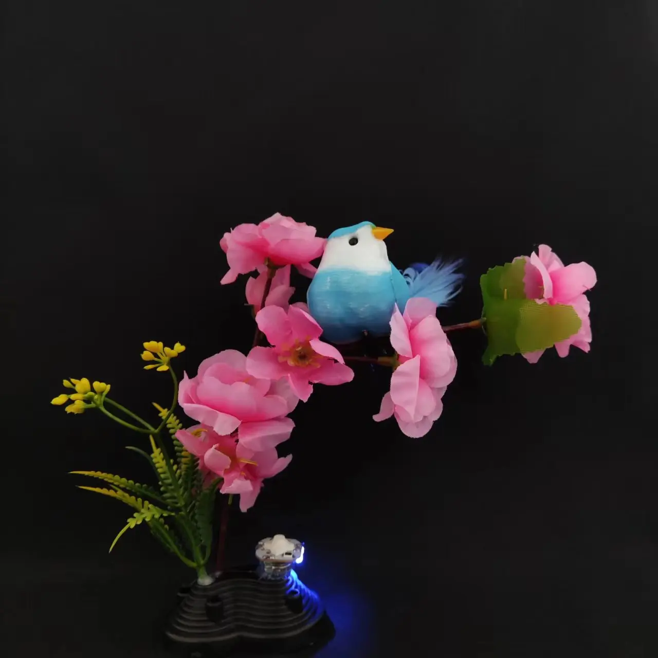 

Artificial Birds Playing with Plum Blossoms Fake Flower Home Decor Bouquet Home Living Room Garden Fake Flower for Decoration