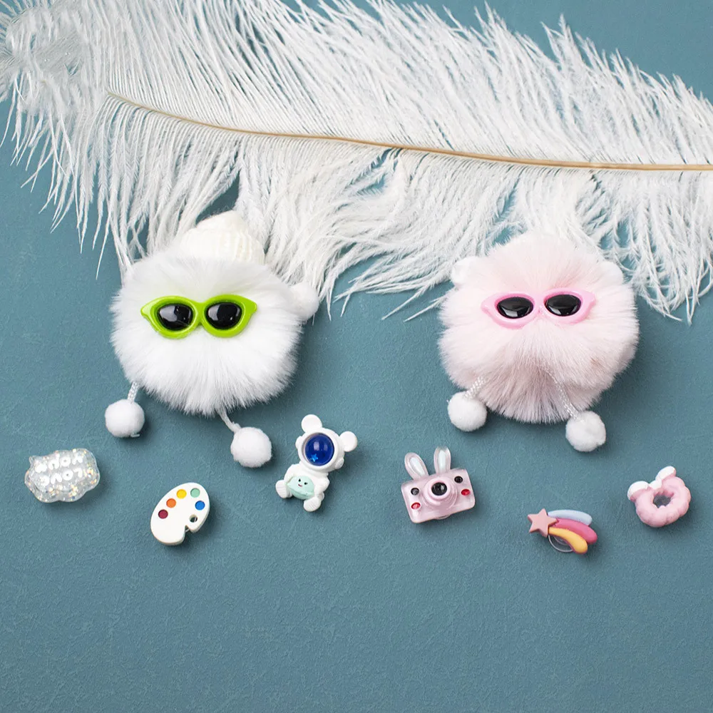 Прекрасный плюшевый эльф украшения для обуви с отверстием Пряжка плюшевая