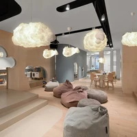 cloud led lamp hanging lamp white pendant lights for coffee shop clothing store commercial bedroom living room chandelier