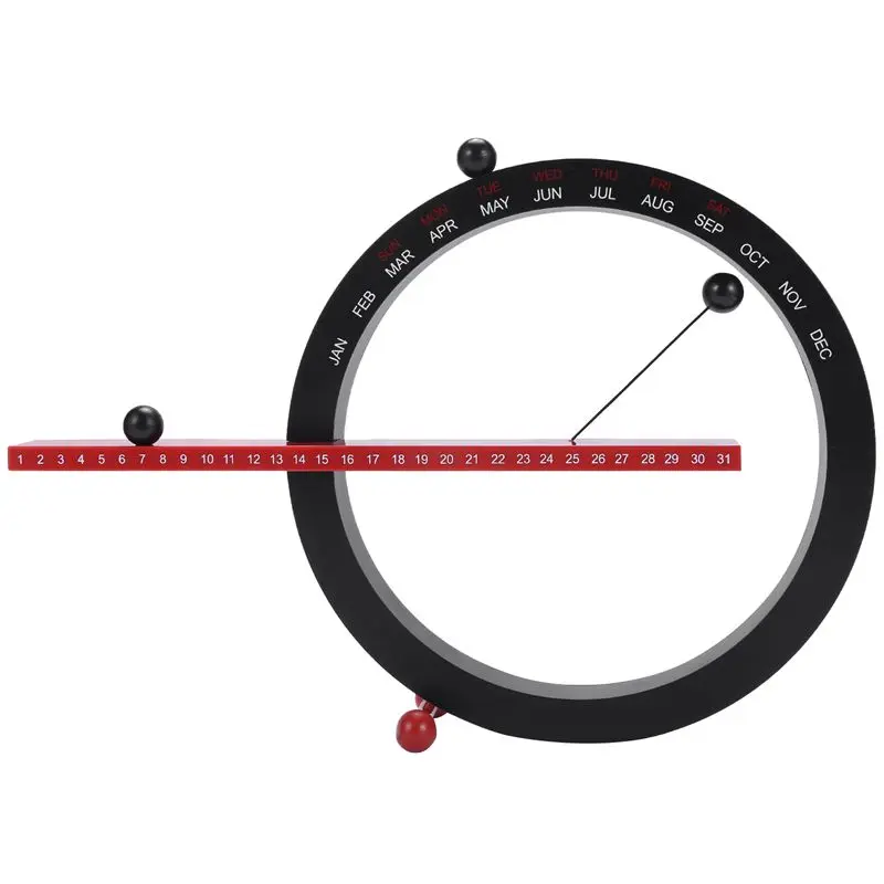 

Creative Magnetic Ball Wall Clock Perpetual Wall Calendar Novelty Home Decor European Style Living Room Bedroom Ornaments