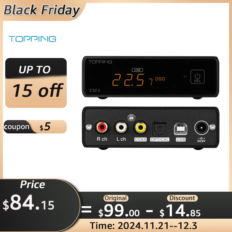 Настольный декодер Hi-Res E30 II Lite AK4493S