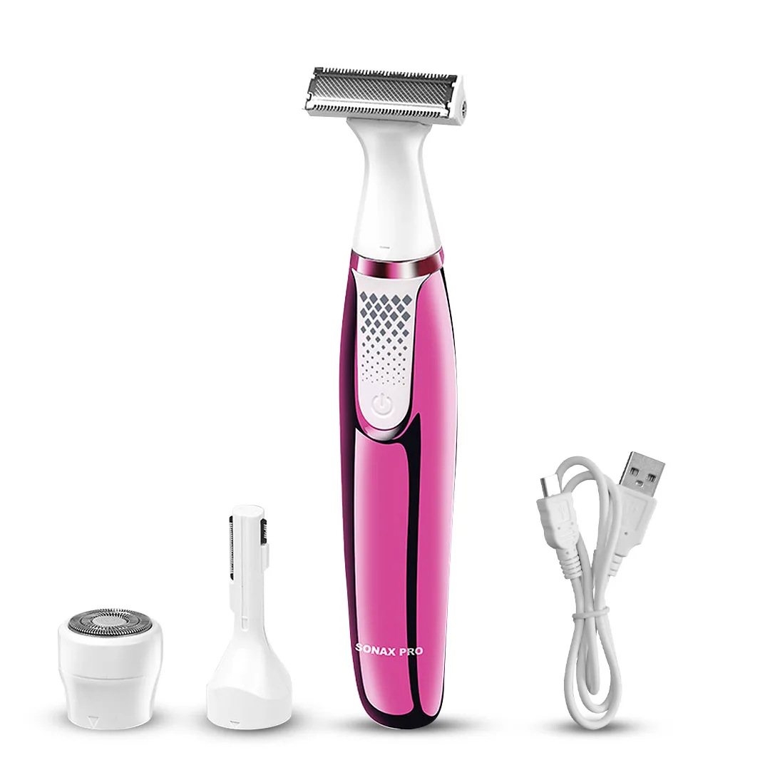 

Electric Shaver USB Rechargeable Women Legs Upper Lip Trimmer Handheld Female Body Hair Clipper Household Salon Black