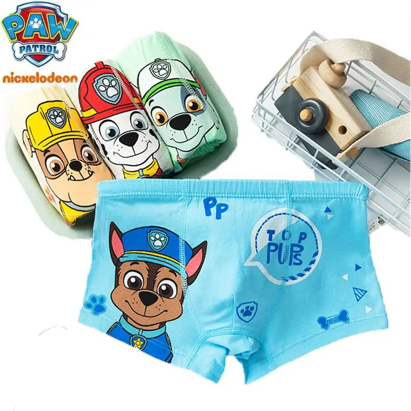 

2022 New 4pcs Genuine Paw Patrol underpant cotton chase marshall rocky rubble Doll underwear kids Children toy Birthday gift