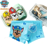 2022 new 4pcs genuine paw patrol underpant cotton chase marshall rocky rubble doll underwear kids children toy birthday gift