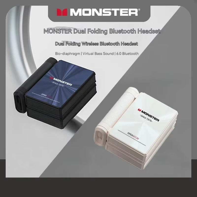 Фото Беспроводные наушники Monster AC530 с креплением на ухо, Bluetooth-гарнитура, идеально подходят для любителей спорта и бега №1