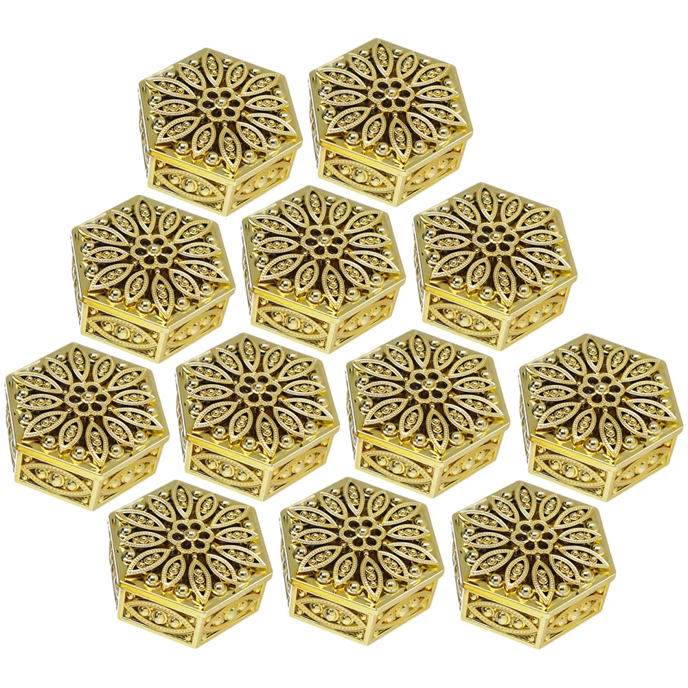 

Boxes Candy Wedding Box Gift Favorfavors Birthday Gold Party Storage Christmas Shower Treat Hexagonchocolate Bridal