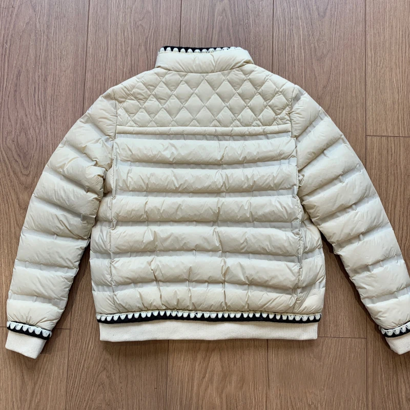 Thick Warm Snow Parkas Winter Female White Duck Down Coats Women Stand Collar Zipper Lace Solid Color Jackets Short Outerwear