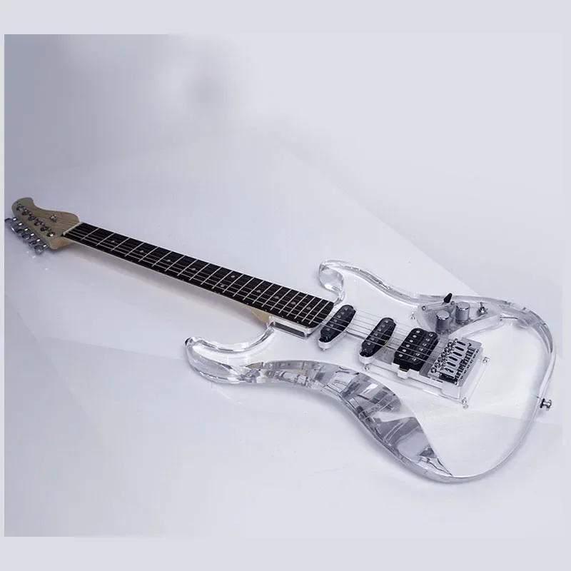 Starway Быстрая доставка St ЭлектрогитараПрозрачный Кристалл Твердый Бас Деревянная