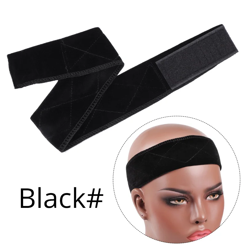 

New Nunify Collection Wig Accessories Wig Grip Black Begie Brown Headband Comfortable Adjustable Wig Grip Band 1Pcs/Lot