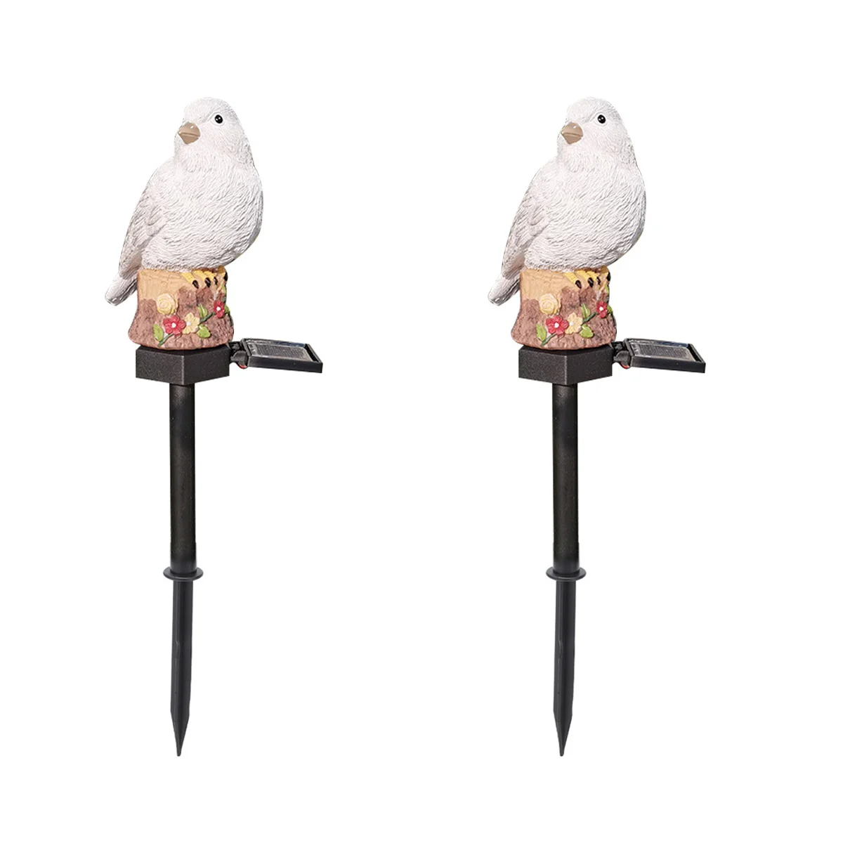 

2 Pcs Lampara Solar Para Exteriorative Lights Garden Energy Lamp Home Decor Beach Decorative White Plastic Waterproof Lawn