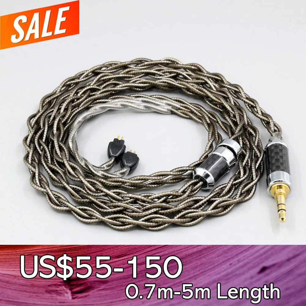 99% Pure Silver Palladium + Graphene Gold Earphone Shielding Cable  For AUDEZE iSINE 10 20 LX LCDi3 LCDi4