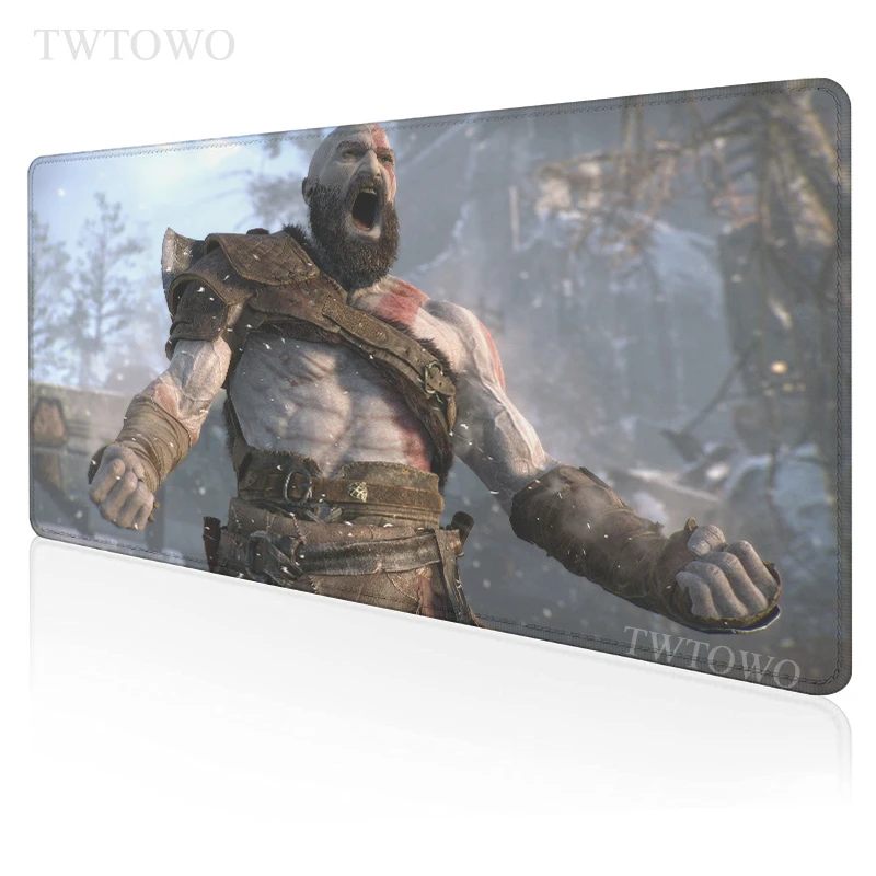 

Коврик для мыши God of War, большой домашний коврик для мыши, игровой коврик для клавиатуры и ноутбука из натурального каучука, Мягкий Нескользя...