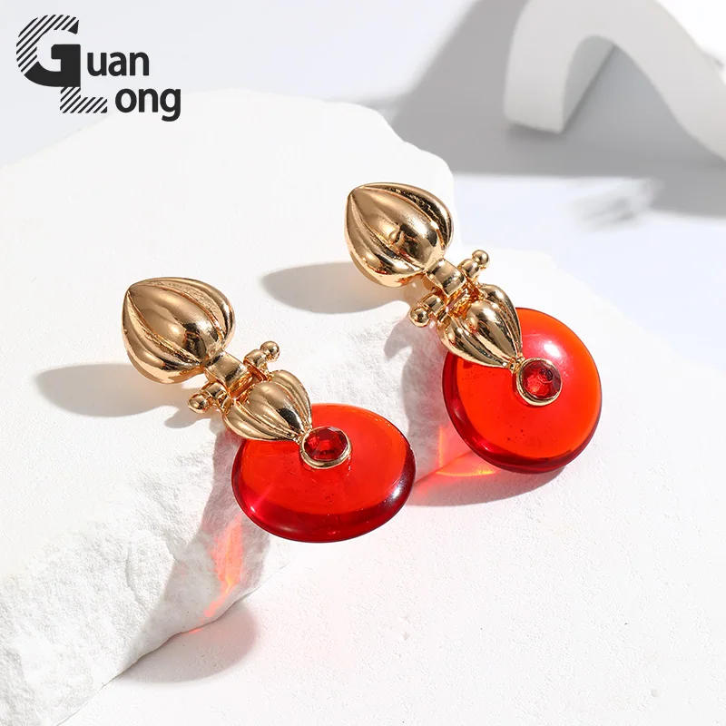 Винтажные висячие серьги GuanLong