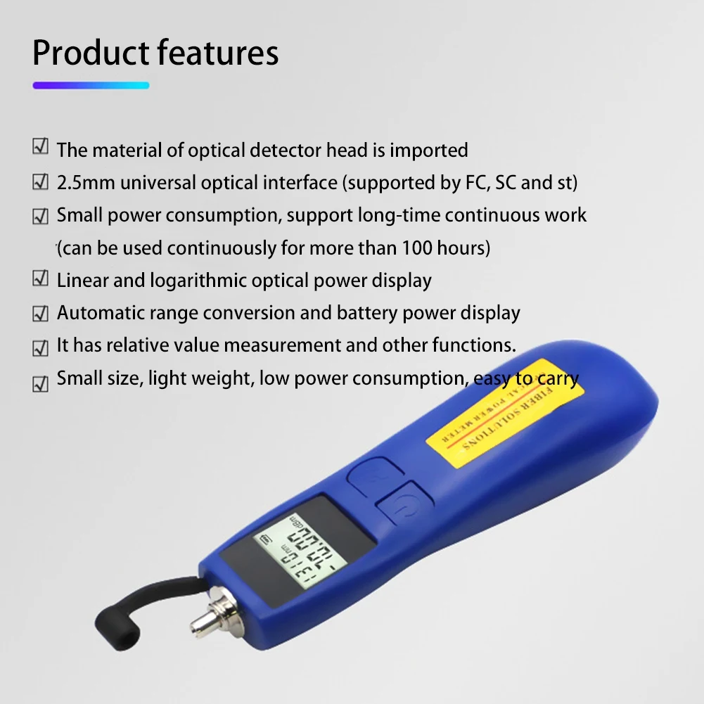 Мини-Измеритель оптической мощности с 6 длинами волны тестер-70To10 тестер