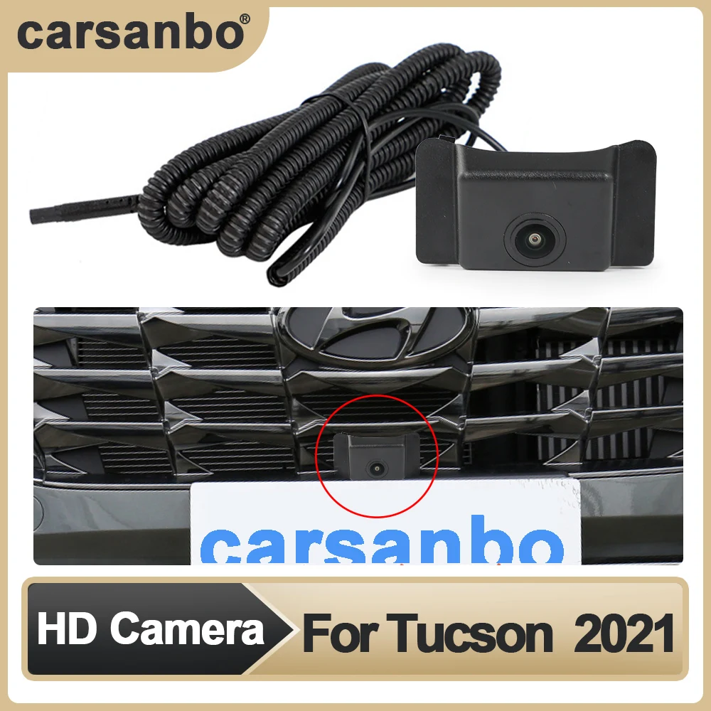 Carsanbo Car Front View OEM Camera for Tucson 2021 HD Wide Angle 150° Fisheye Night Vision Camera Parking Monitoring System