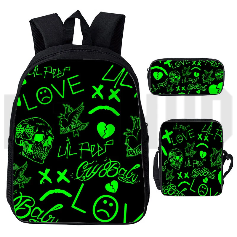 2022 Lil Peep 3D Print Backpack Boys Girls Lover Popular Laptop Funny Bag Men Women Harajuku Travelbags Children School Bookbags
