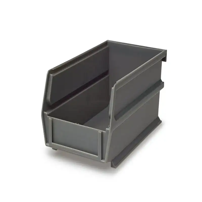 

LocBin 7-3/8 In. L x 4-1/8 In. W x 3 In. H Gray Stacking, Hanging, Interlocking Polypropylene Bins, 24 CT