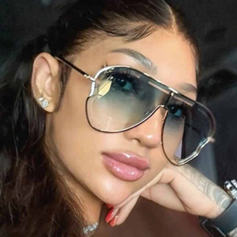 Роскошные брендовые дизайнерские винтажные полые солнцезащитные очки-пилоты с