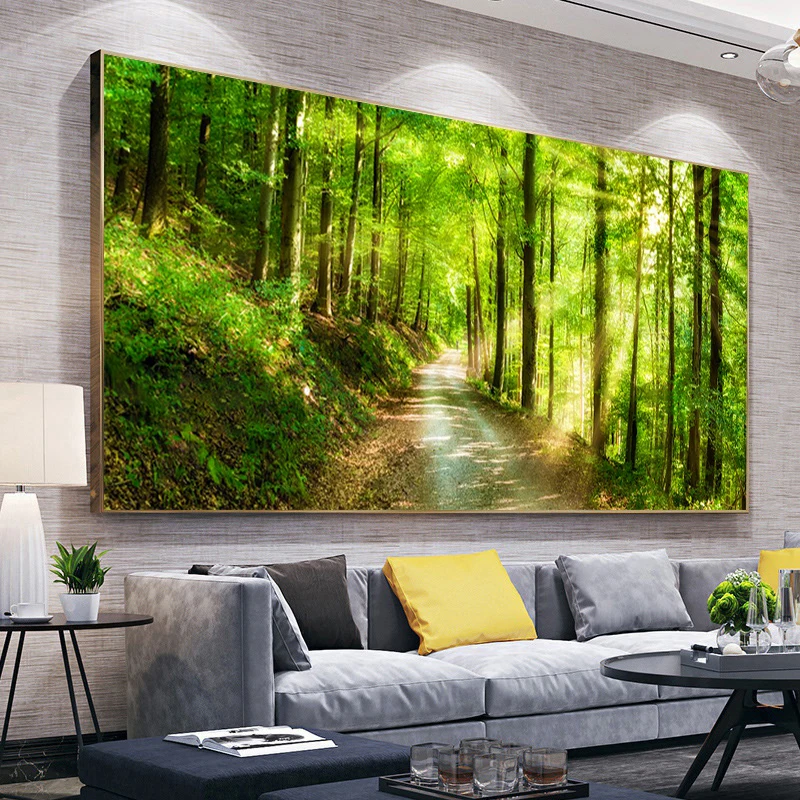 

5D Full Diamond Painting Forest Path Diamond Embroidery Creek Scenery New Arrival Mosaic Rhinestone Art Wall Living Room Decor