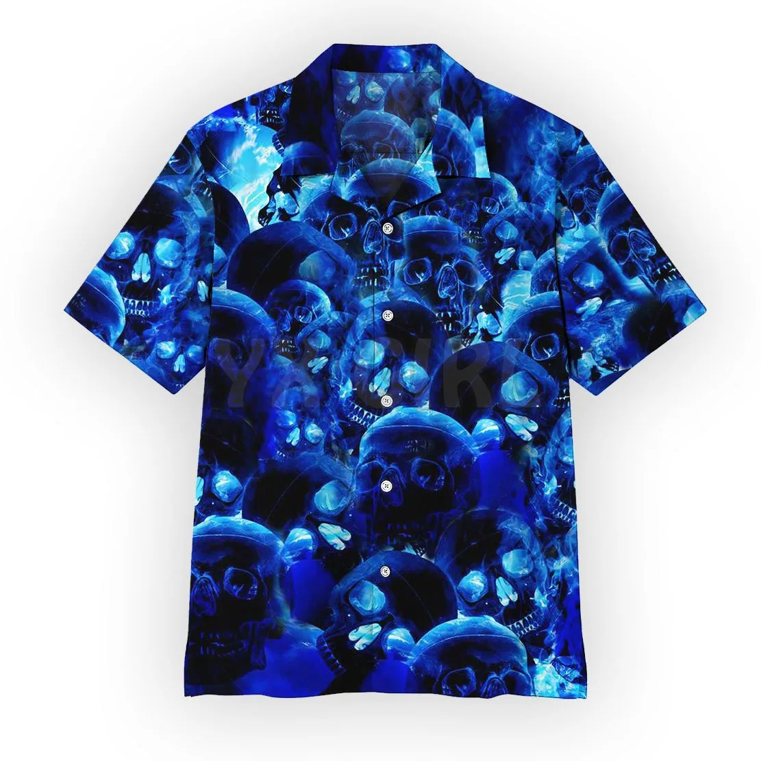Bull Skull 3D All Over Printed Hawaiian Shirt Men's For Women's Harajuku Casual Shirt Unisex