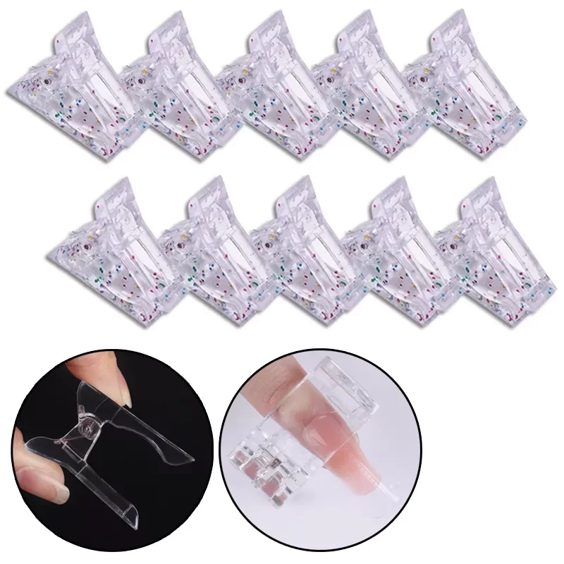

Acrylic Nail Clip for Quick Building Gel Nail Tips Clips Fingernail Extension UV Clamps Manicuring Art Building Tools
