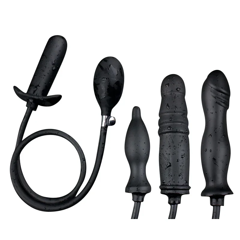 Силиконовая надувная анальная пробка