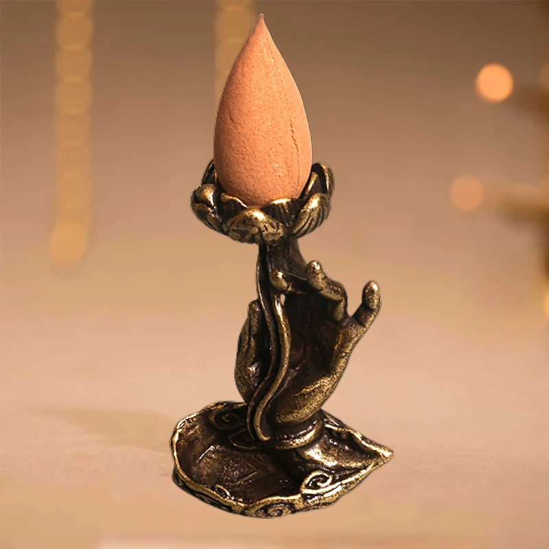 

Lotus Sakyamuni Будда, ручная курильница, статуэтка, украшение для дома