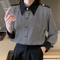 blusas mujer de moda 2022 spring new tops and blouses vintage plaid shirt female long sleeve blouse women loose clothing fall