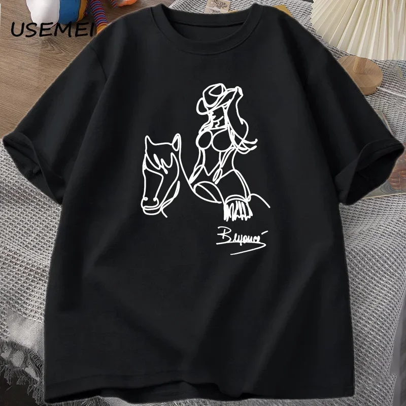 Футболка Beyonce Renaissance WerId Tour для мужчин и женщин хлопковая футболка с принтом