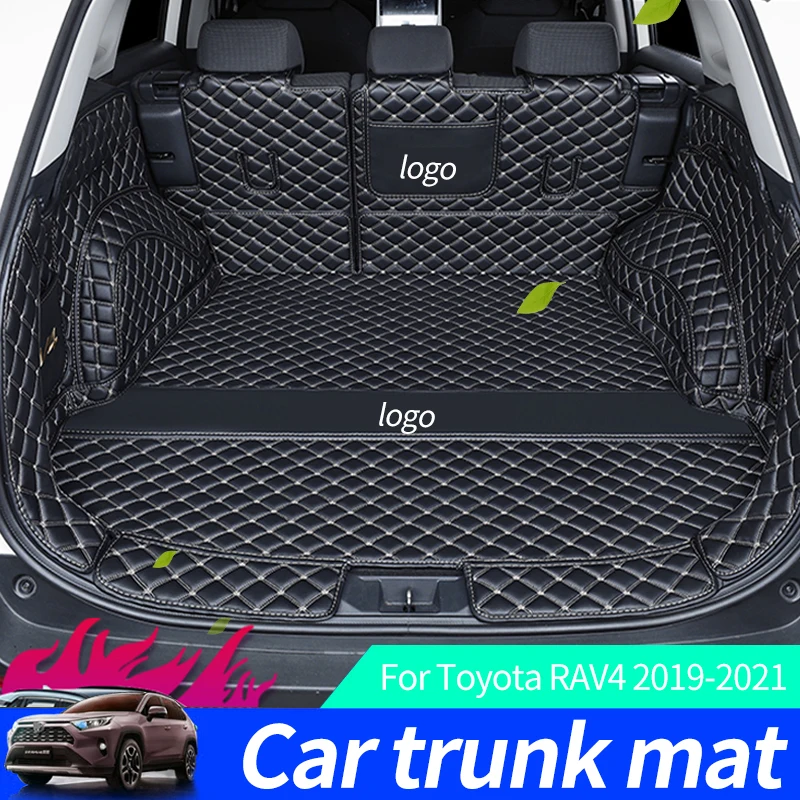 

Car Trunk Mats For Toyota RAV4 AX50 2019-2021 Floor Mat Mat Accessory Upholstery Leather Full Carpet Accessories