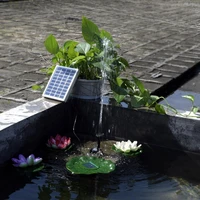 2w solar powered fountain pump brushless dc energy saving water pump for fish tank pond garden decor