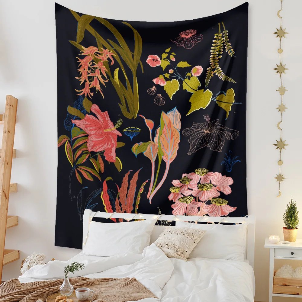 

Фотофон цветочный узор в виде мандалы, экологически чистый, не выцветает, украшение для дома, ткань в пасторальном стиле, картина 2022