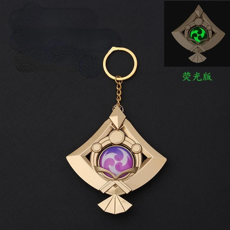 

Game Genshin Impact Yae Miko Cosplay Keychain Vision Alloy Pendant Keychain