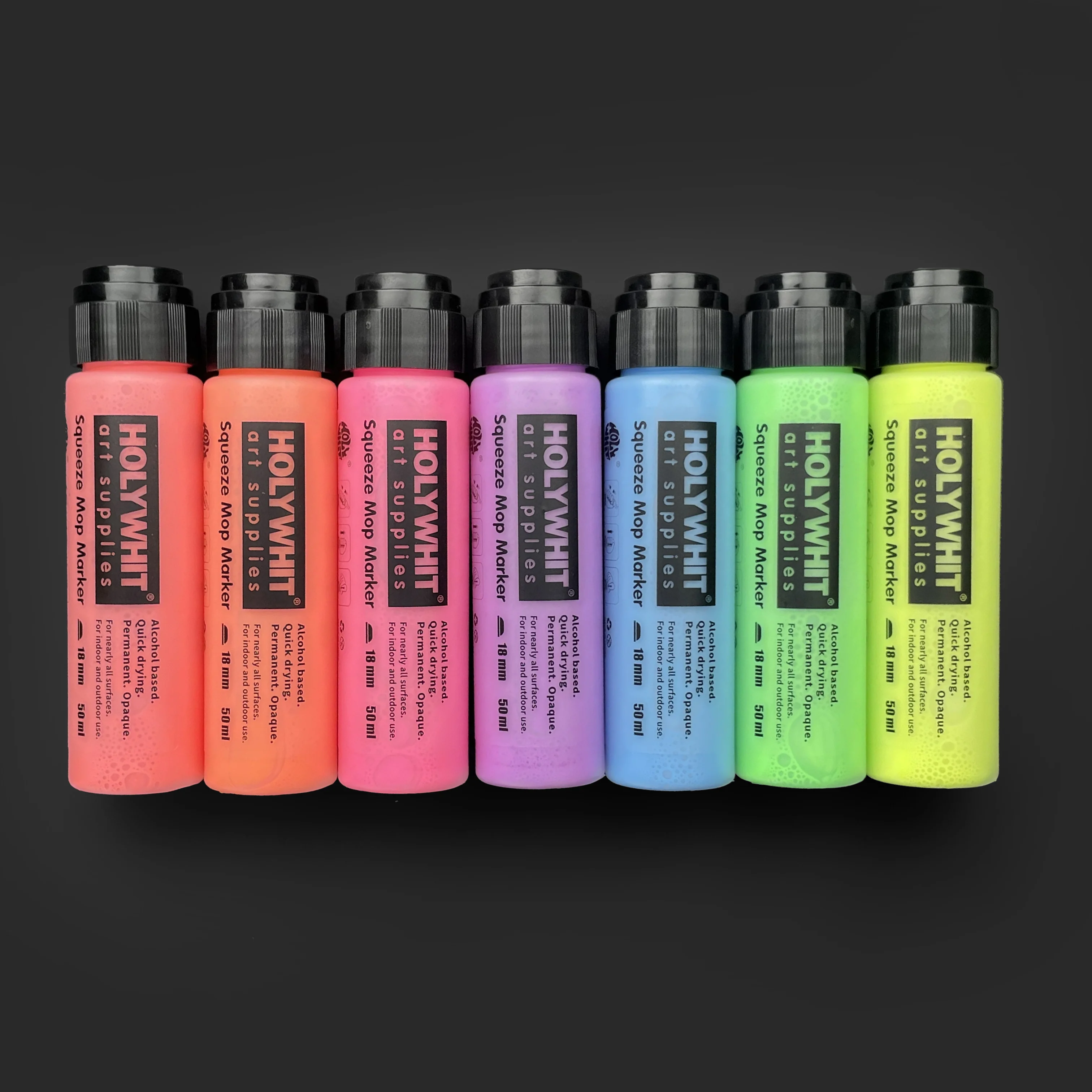 

28 Color Graffiti round head fluorescent pen paint pen 18mm/50ml oil-based waterproof Marking pen, replaceable ink, Art supplies