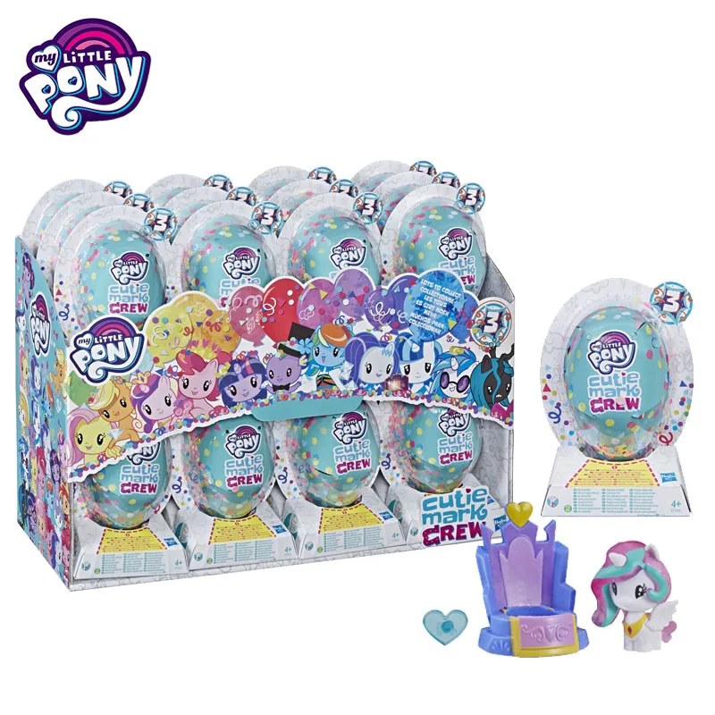 

Hasbro My Little Pony Blind Box Twilight Sparkle Rainbow Dash Fluttershy Collection Cute Doll Action Figure Kids Play House Gift
